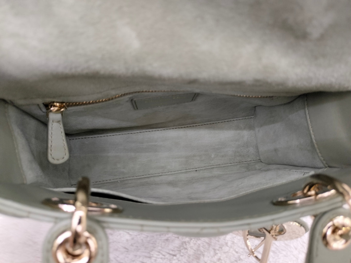 Lady Dior Small Lamb Sage GHW 2023