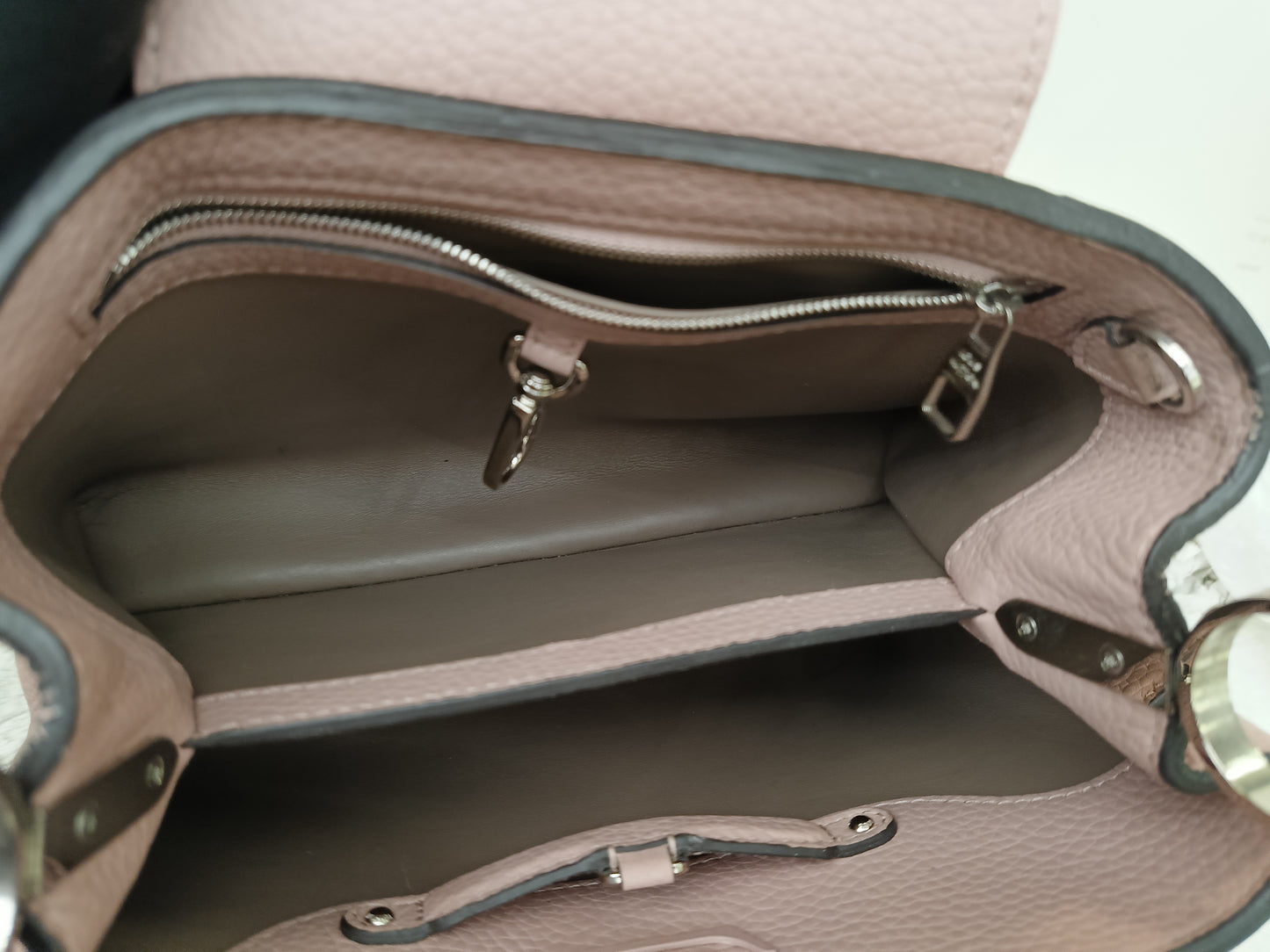 LV Capucines BB Taurillon Magnolia Handle Python 2016
