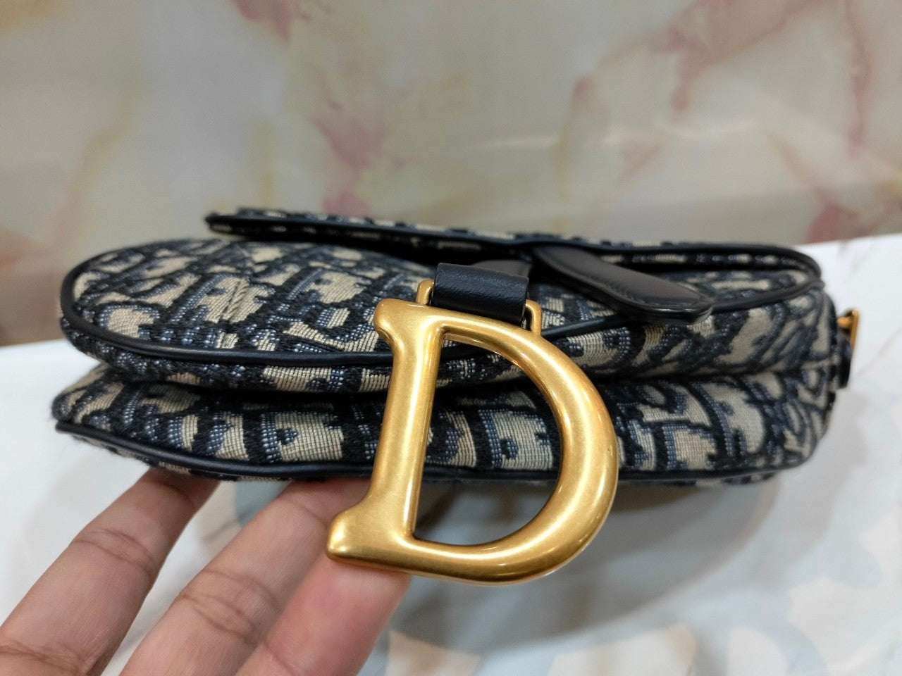 Dior Saddle Mini Oblique Navy GHW 2020