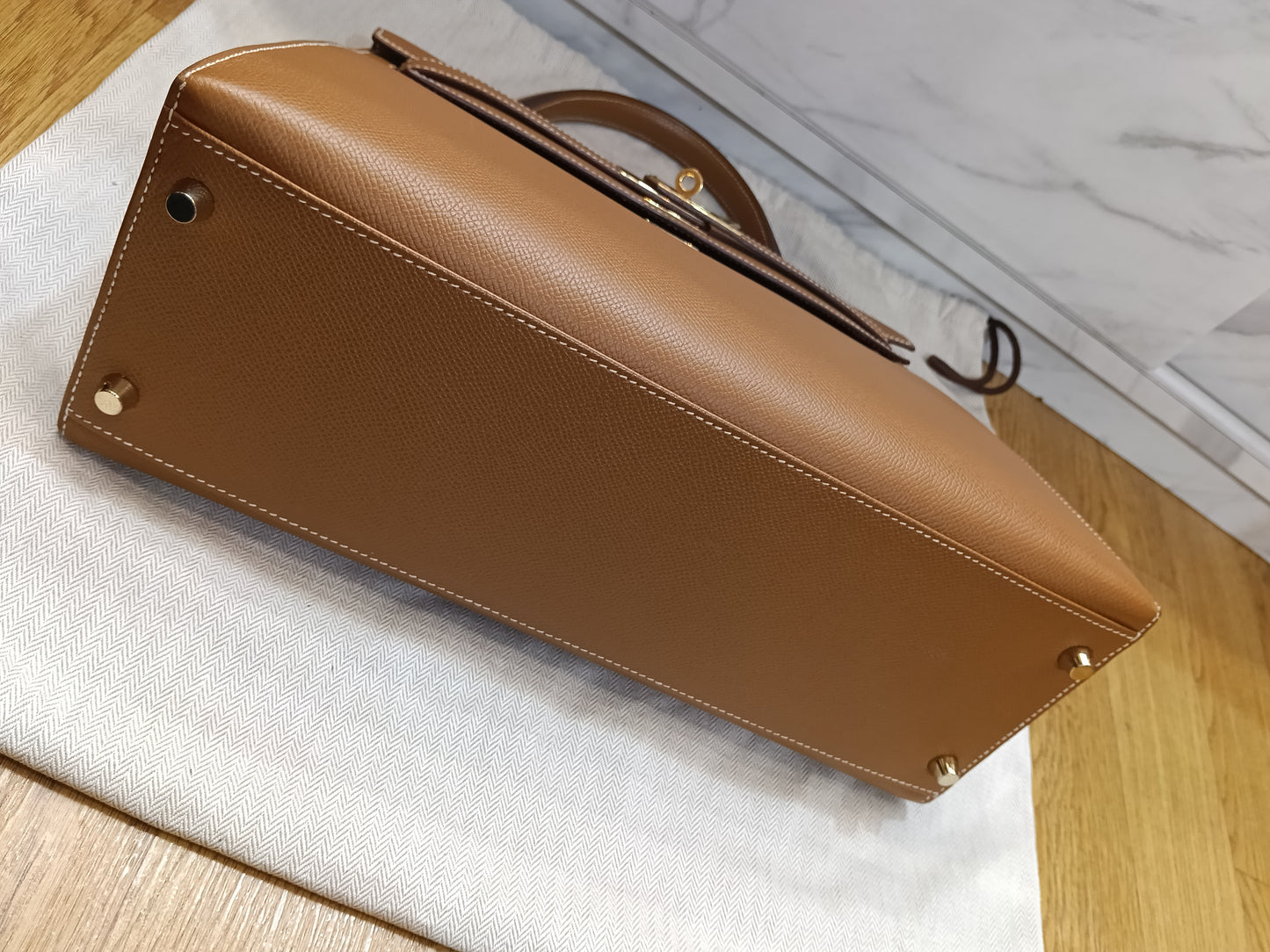 K32 Epsom Sellier Gold GHW #Q square