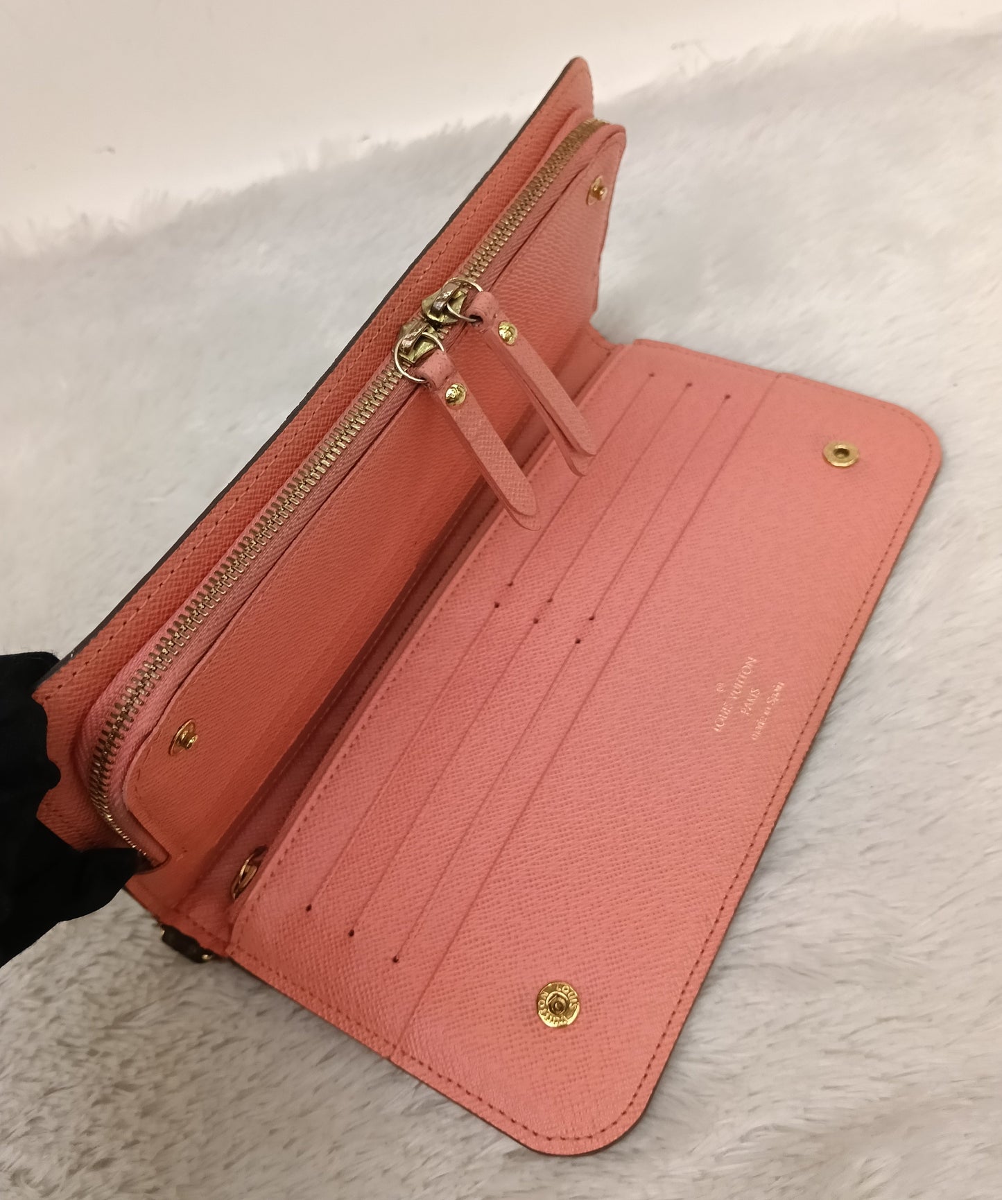 LV Insolite Long Wallet Monogram Salmon Pink