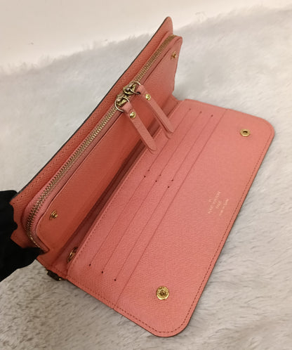 LV Insolite Long Wallet Monogram Salmon Pink