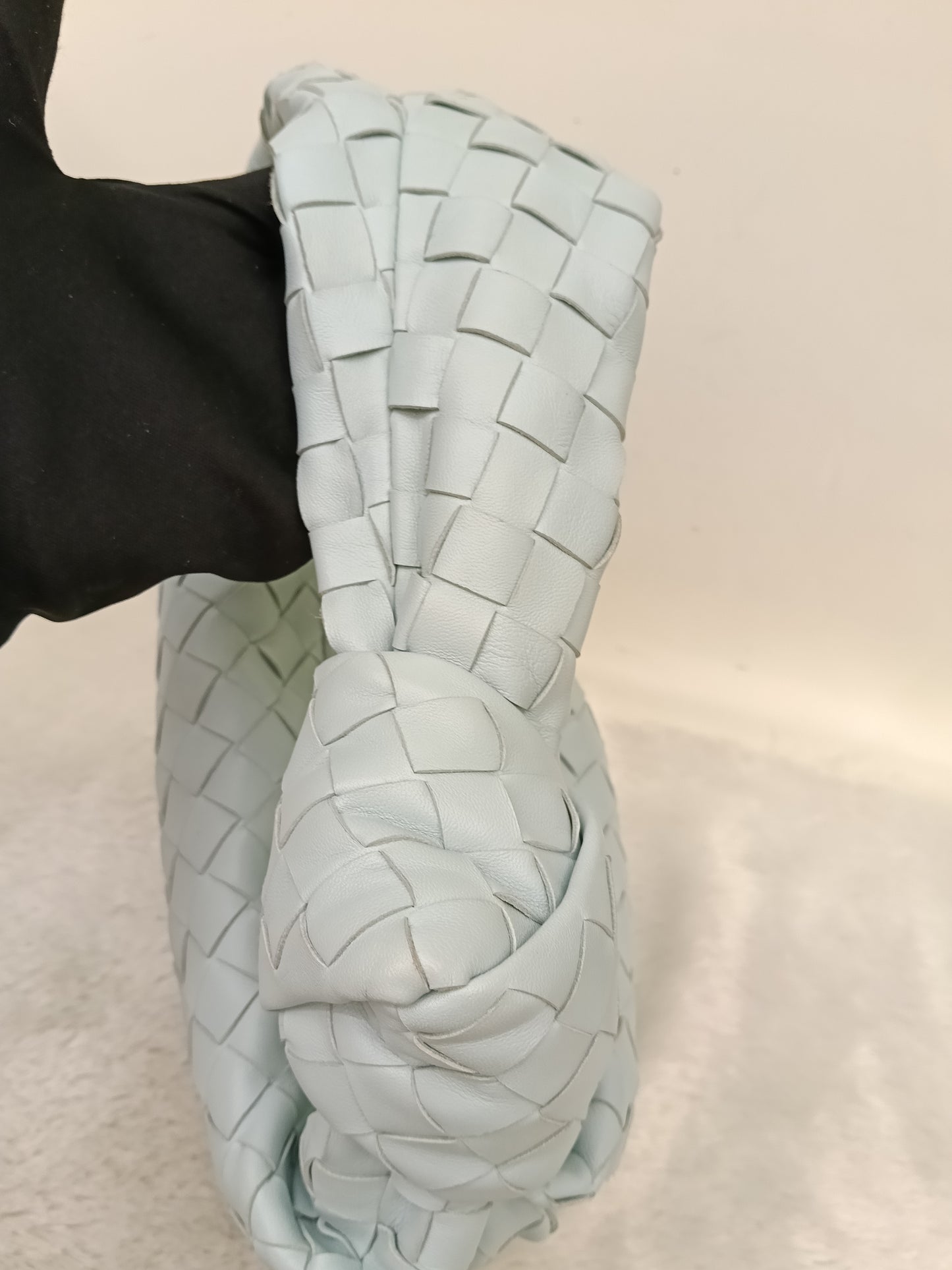 Bottega Veneta Teen Jodie Light Blue GHW