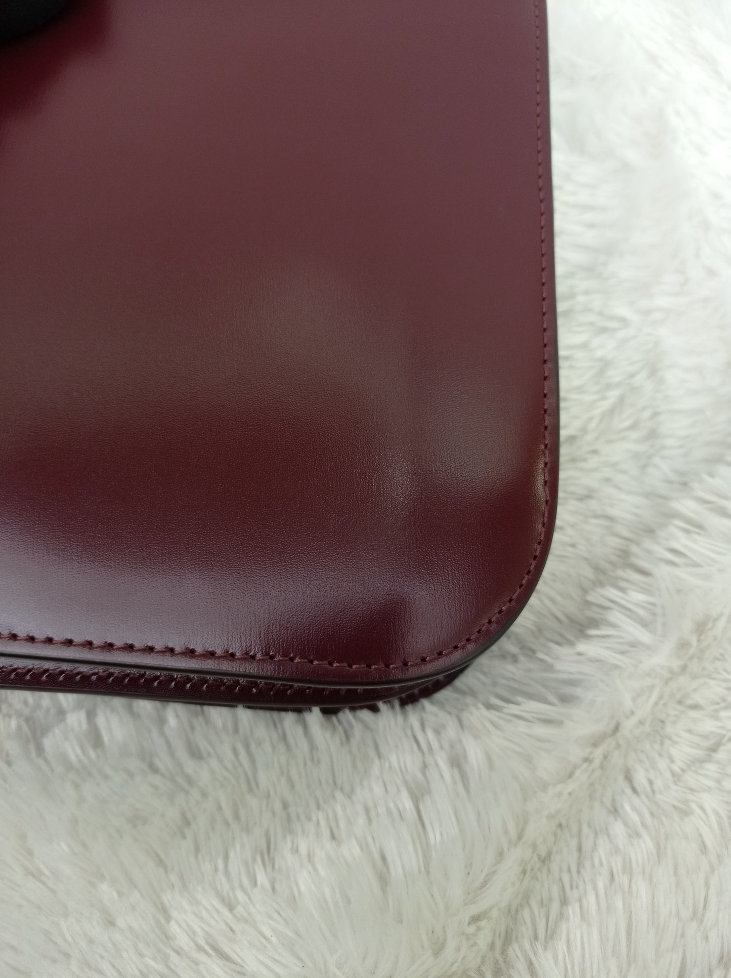 Celine Triomphe College Calfskin Dark Burgundy GHW 2023