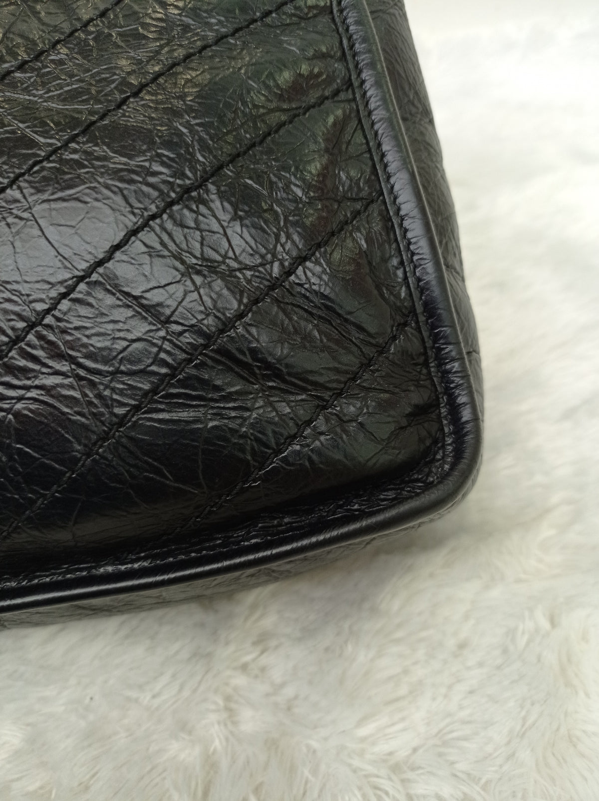 YsL Niki Medium Calfskin Black RHW 2018