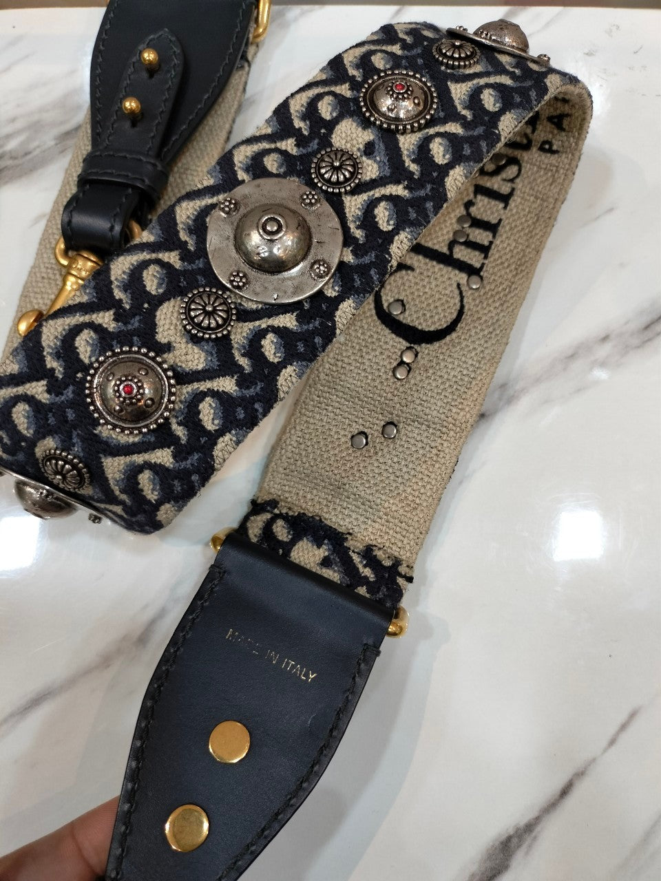 Dior Saddle Mini Oblique Navy GHW 2020