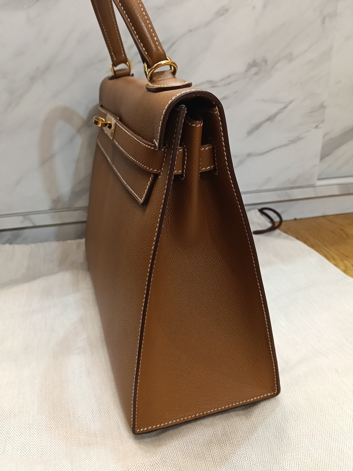 K32 Epsom Sellier Gold GHW #Q square