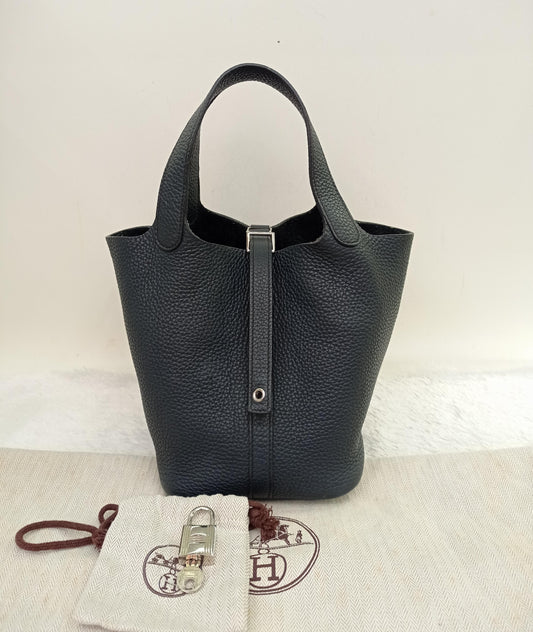 Picotin Lock 18 Clem Bleu Indigo PHW #P square