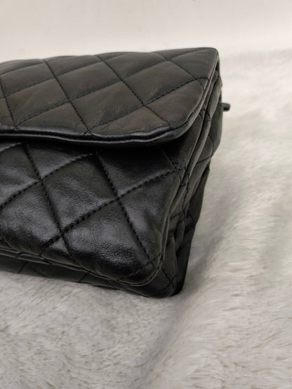 Chanel Small Pillow Crush Flap Lamb Black GHW (CHIP)