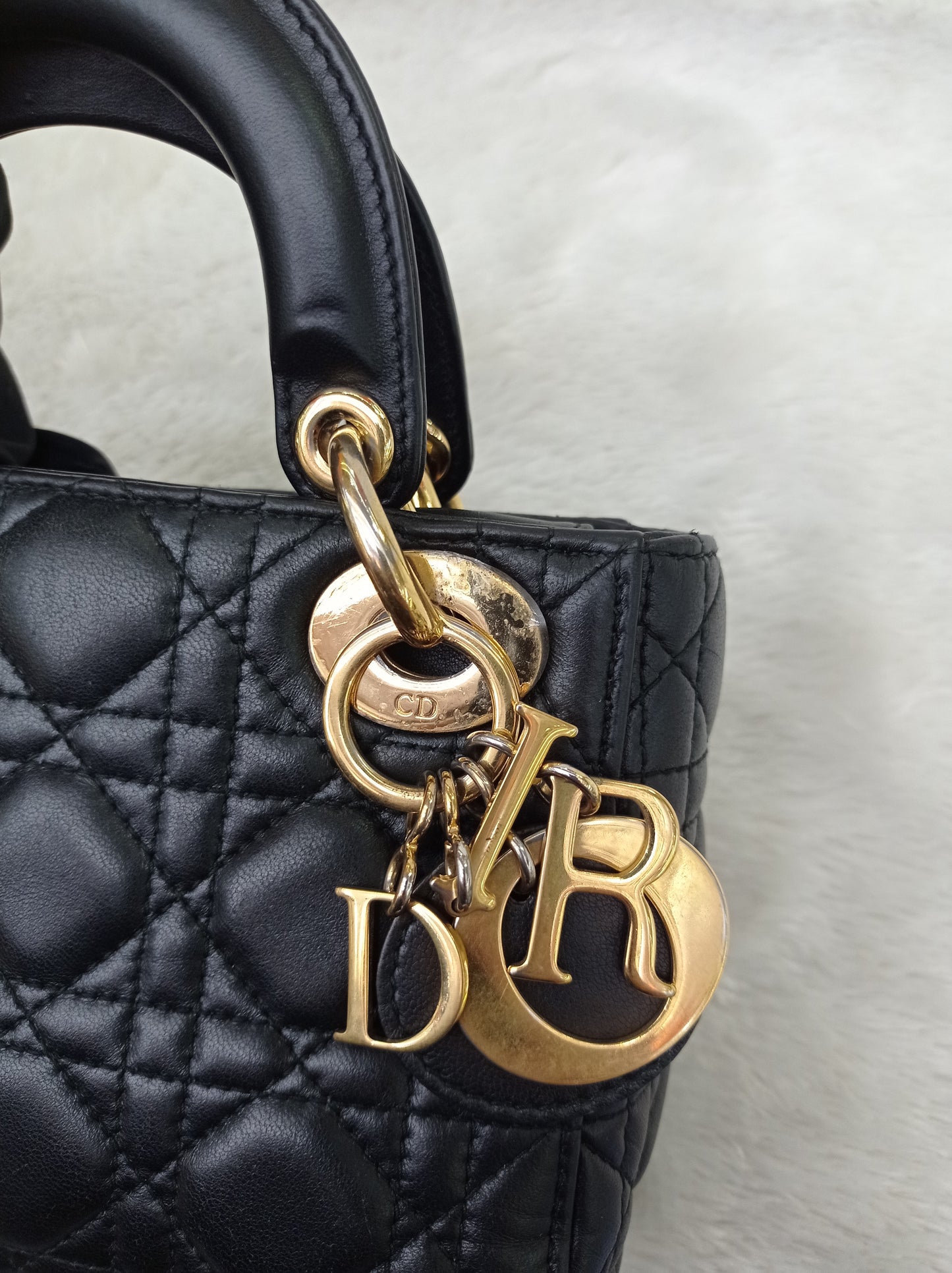 Lady Dior Mini Lamb Black GHW 2017