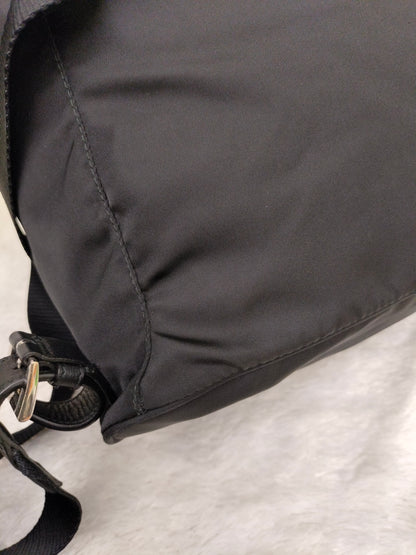 Prada Drawstring Backpack Nylon Black SHW