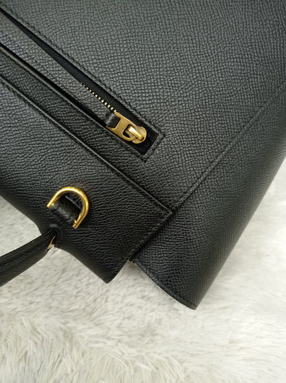 Celine Micro Belt Grained Black GHW 2017