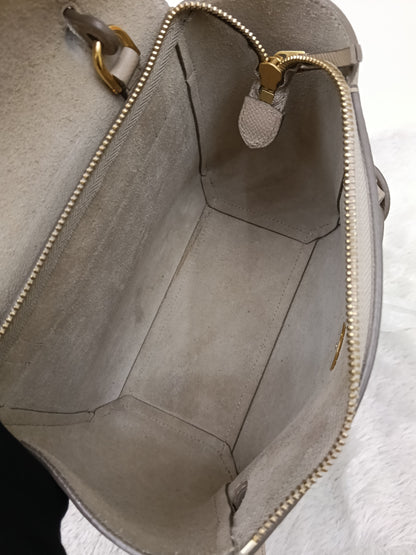Celine Nano Belt Grained Light Taupe GHW 2018