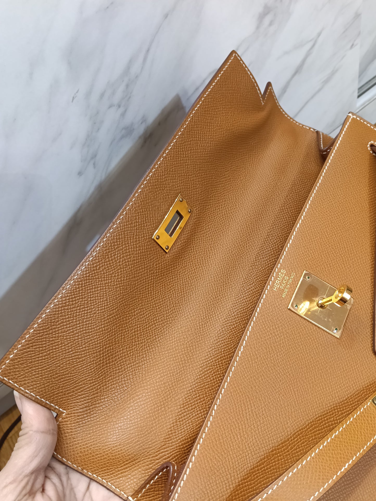 K32 Epsom Sellier Gold GHW #Q square