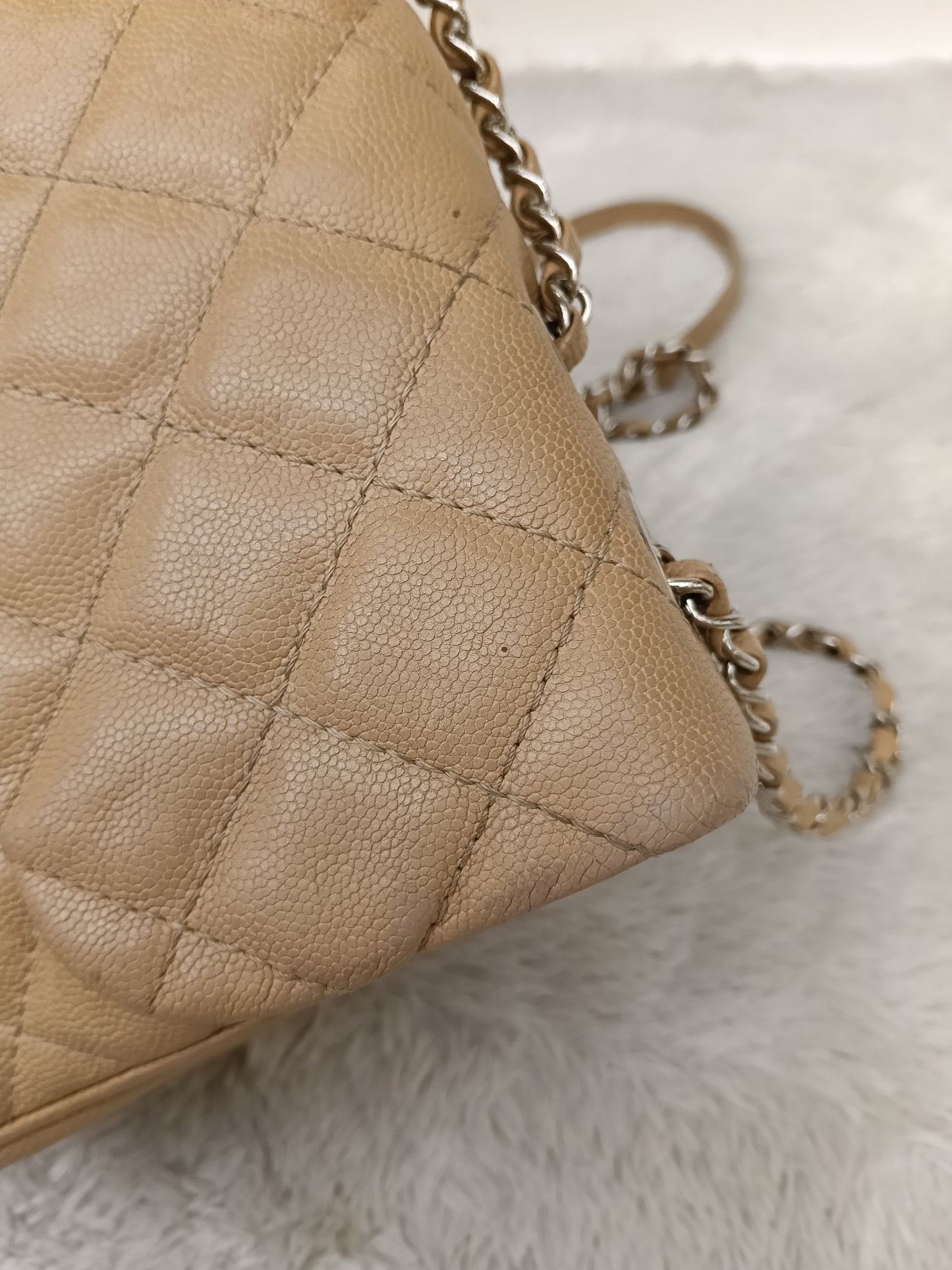 Chanel Medium Urban Companion Flap Caviar Beige SHW #25