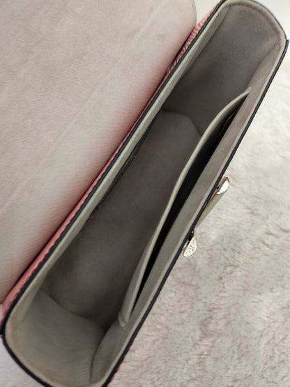 LV Twist MM Epi Studded Denim Red 2017