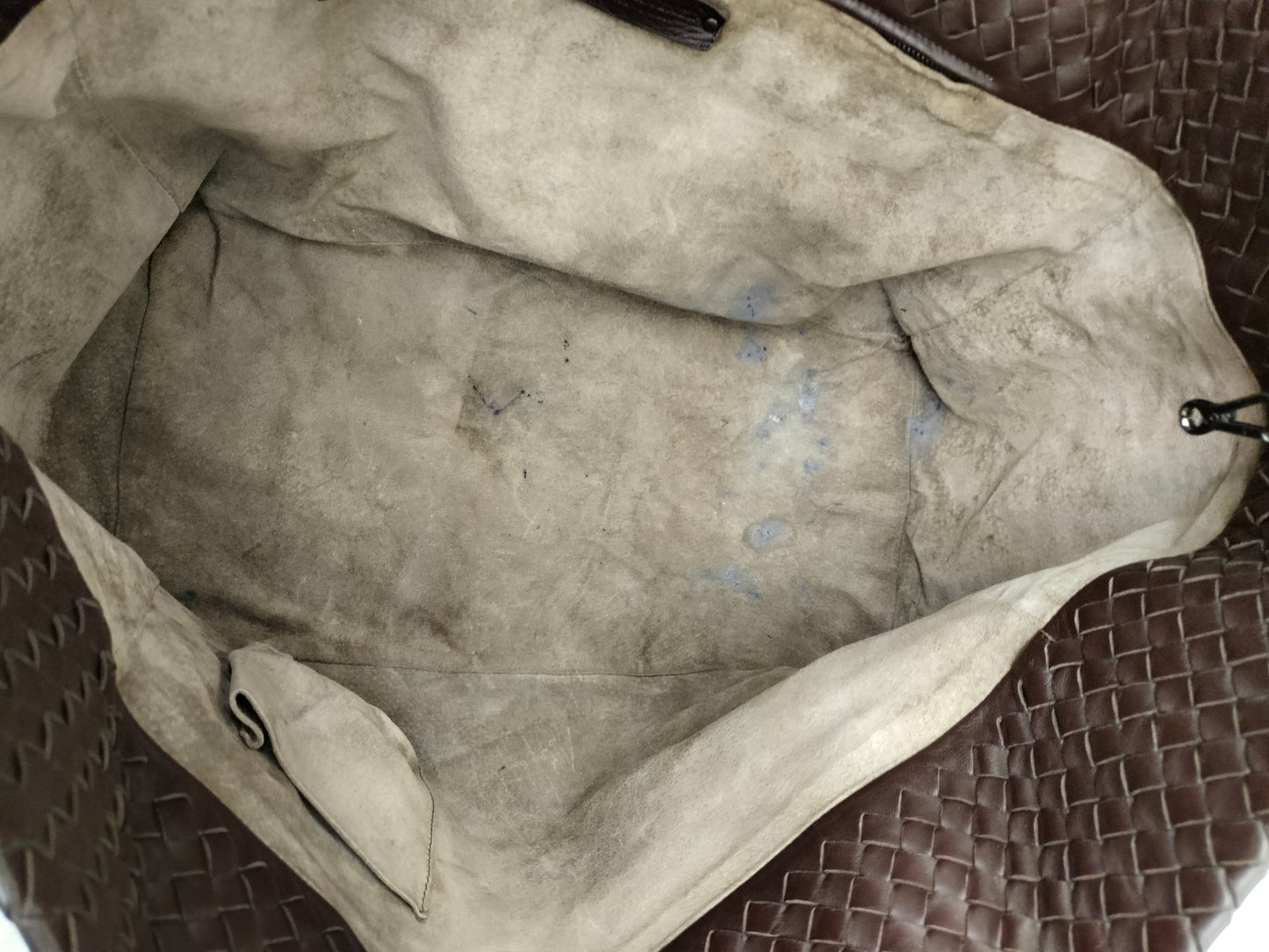 Bottega Veneta Cesta Shopper Tote Intrecciato Dark Brown