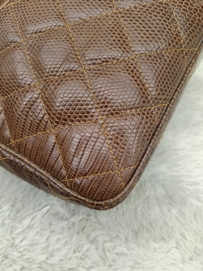 Chanel Camera Tassel Lizard Brown GHW #0