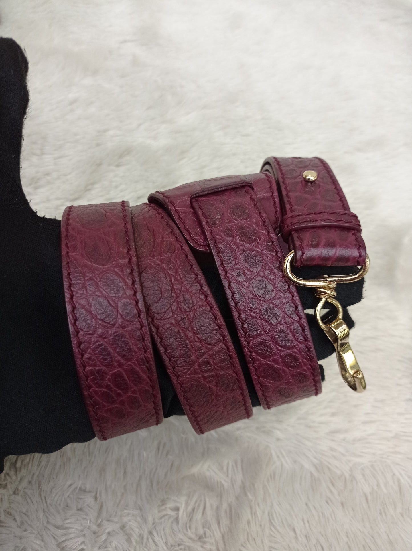 Balenciaga Mini City Giant Croco Burgundy GHW 2016