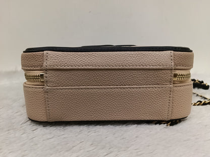 *Neverbeen Used* Chanel Filigree Vanity Case Small Caviar Beige Black GHW #27