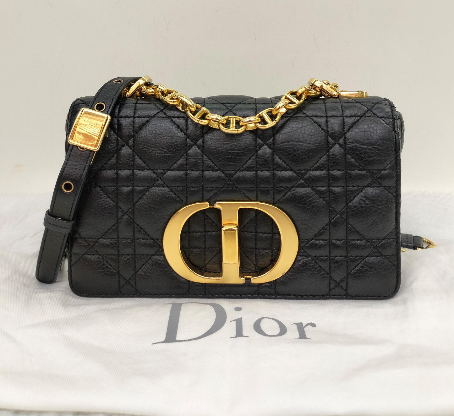 Dior Caro Small Black GHW 2021
