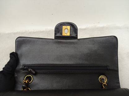 Chanel Medium Lamb Black Vintage GHW DF #2