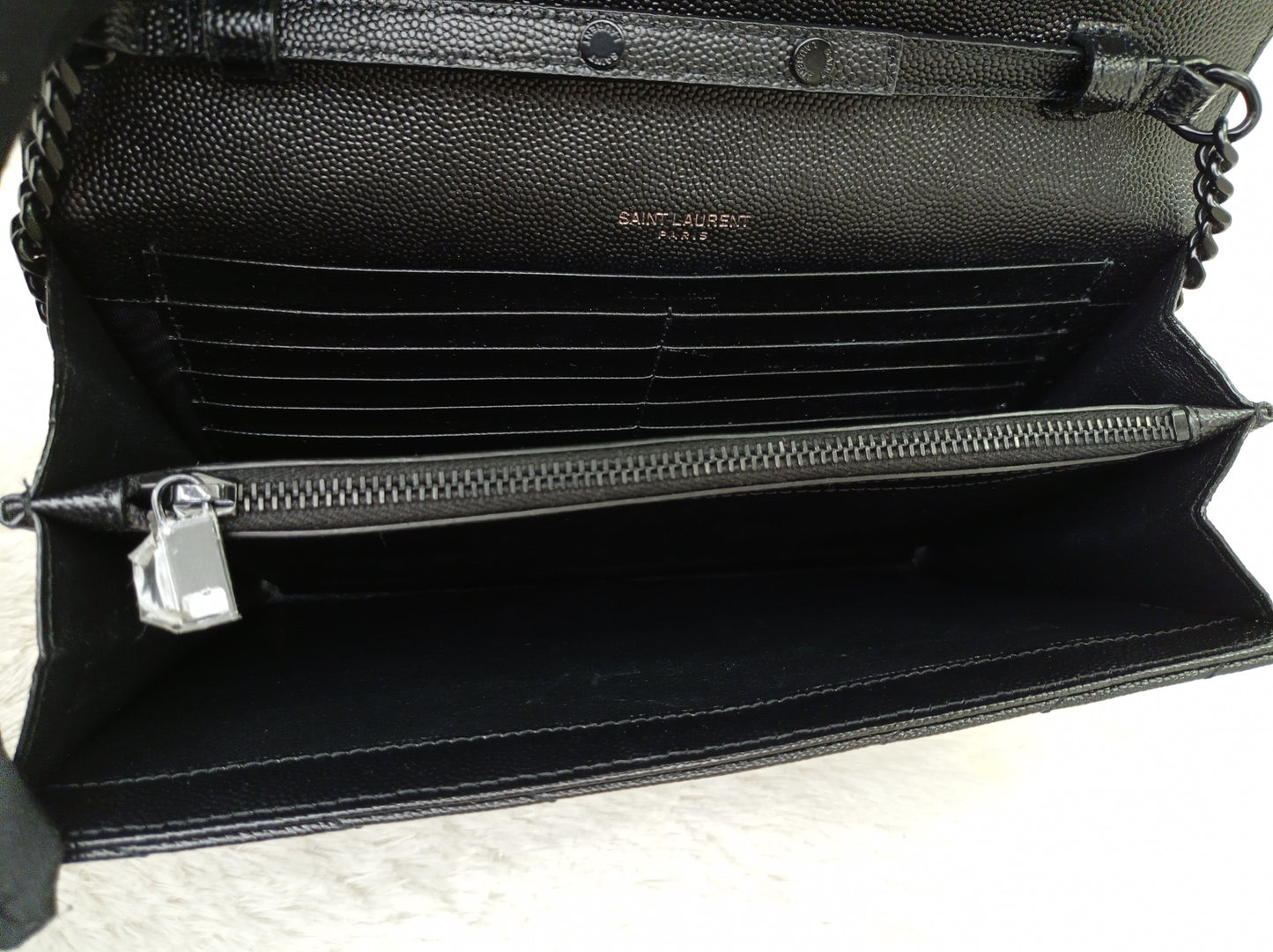 YsL WOC 22 Monogramme Chevron Grained All Black 2022