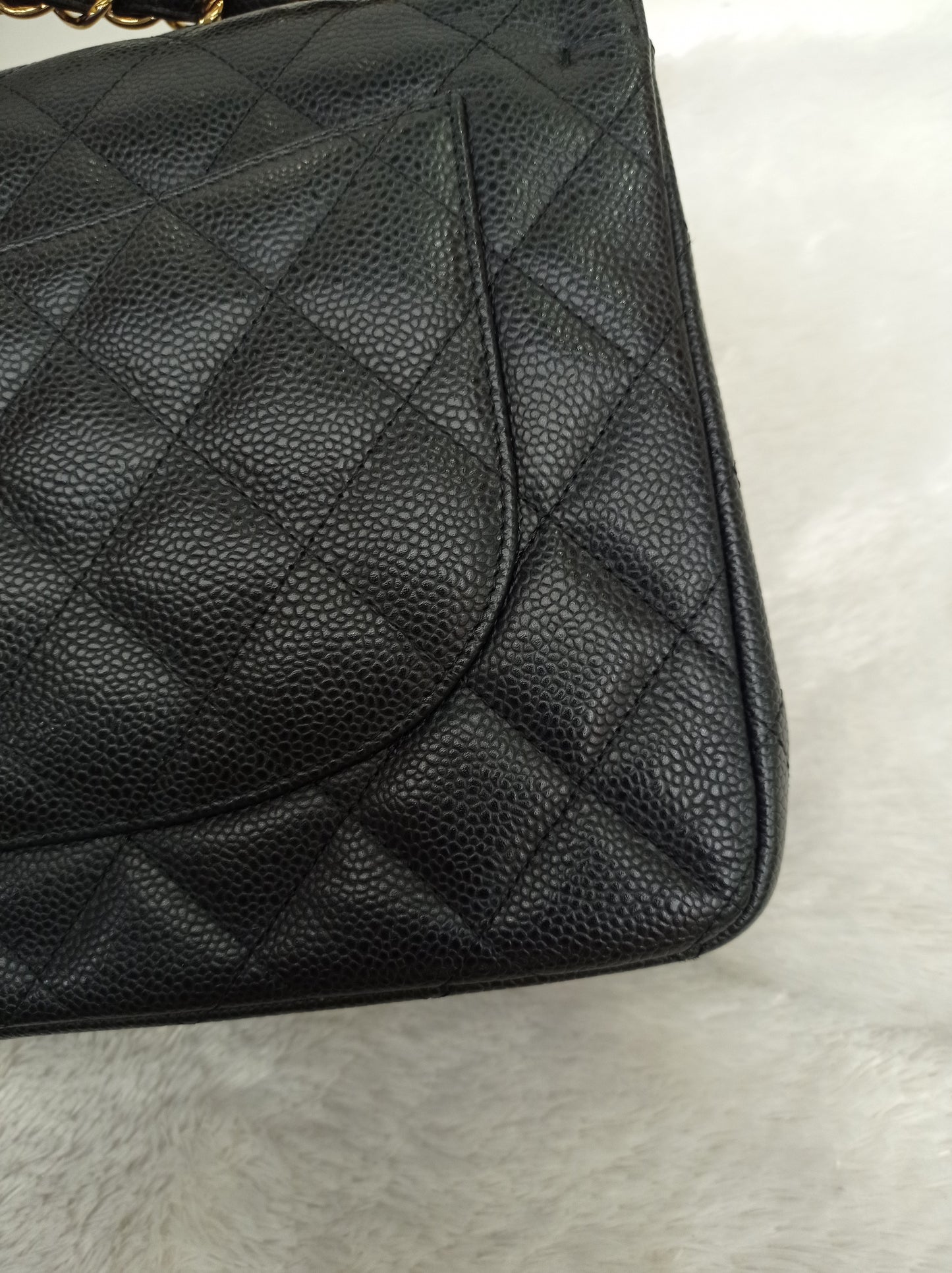 Chanel Jumbo Caviar Black GHW DF #17