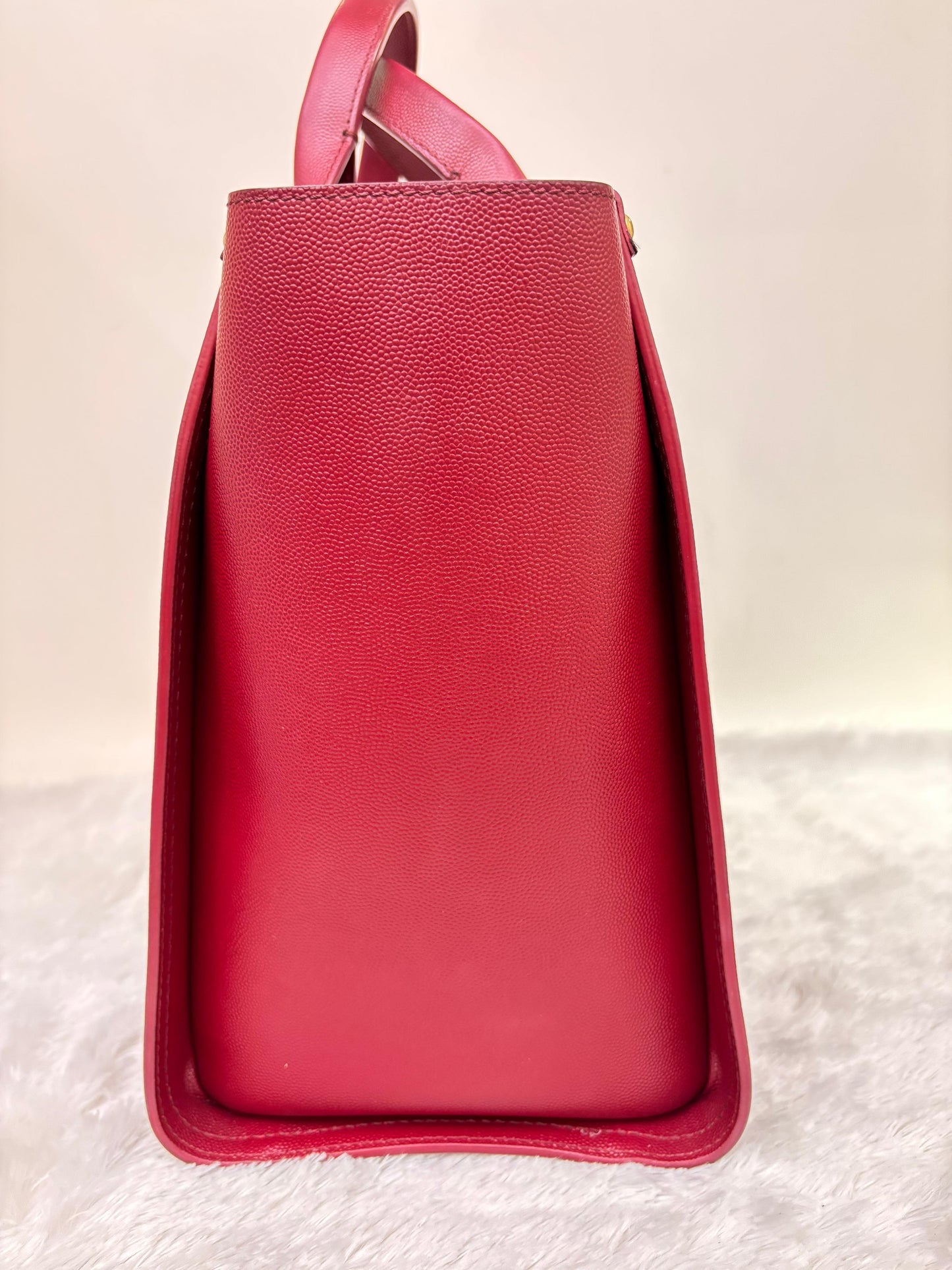 Chanel Deauville Small Caviar Studded Burgundy GHW #26