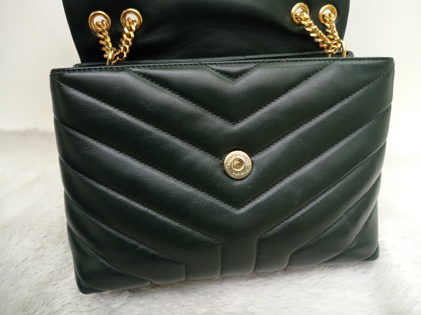 YsL Lou Lou Small Lamb Emerald Green GHW 2019