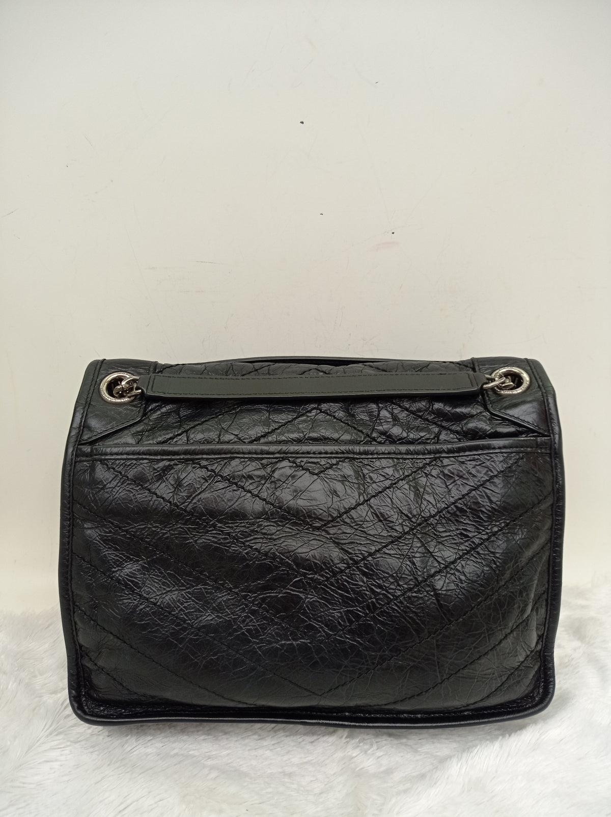 YsL Niki Medium Calfskin Black RHW 2018