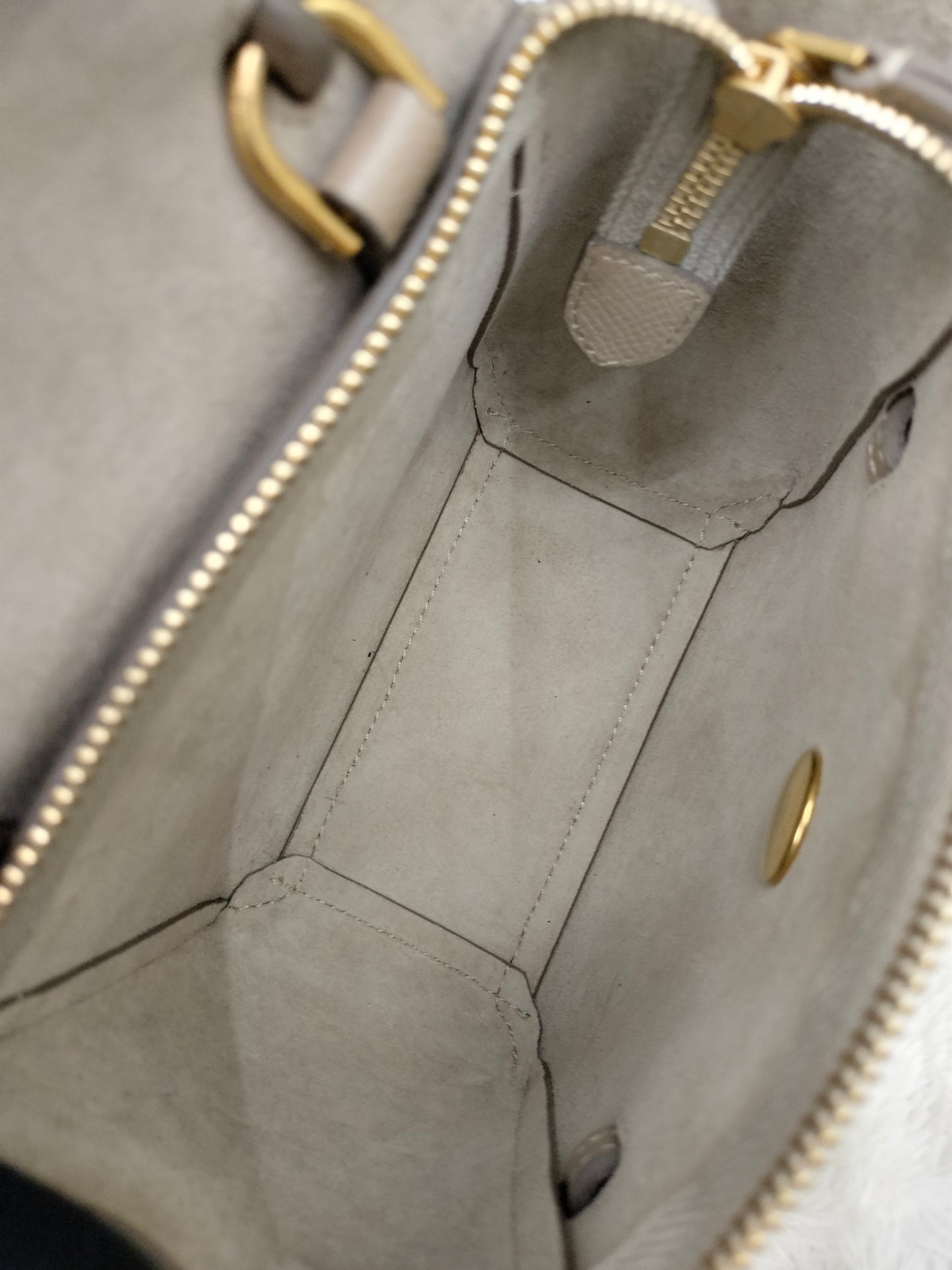 Celine Pico Belt Grained Taupe GHW 2021