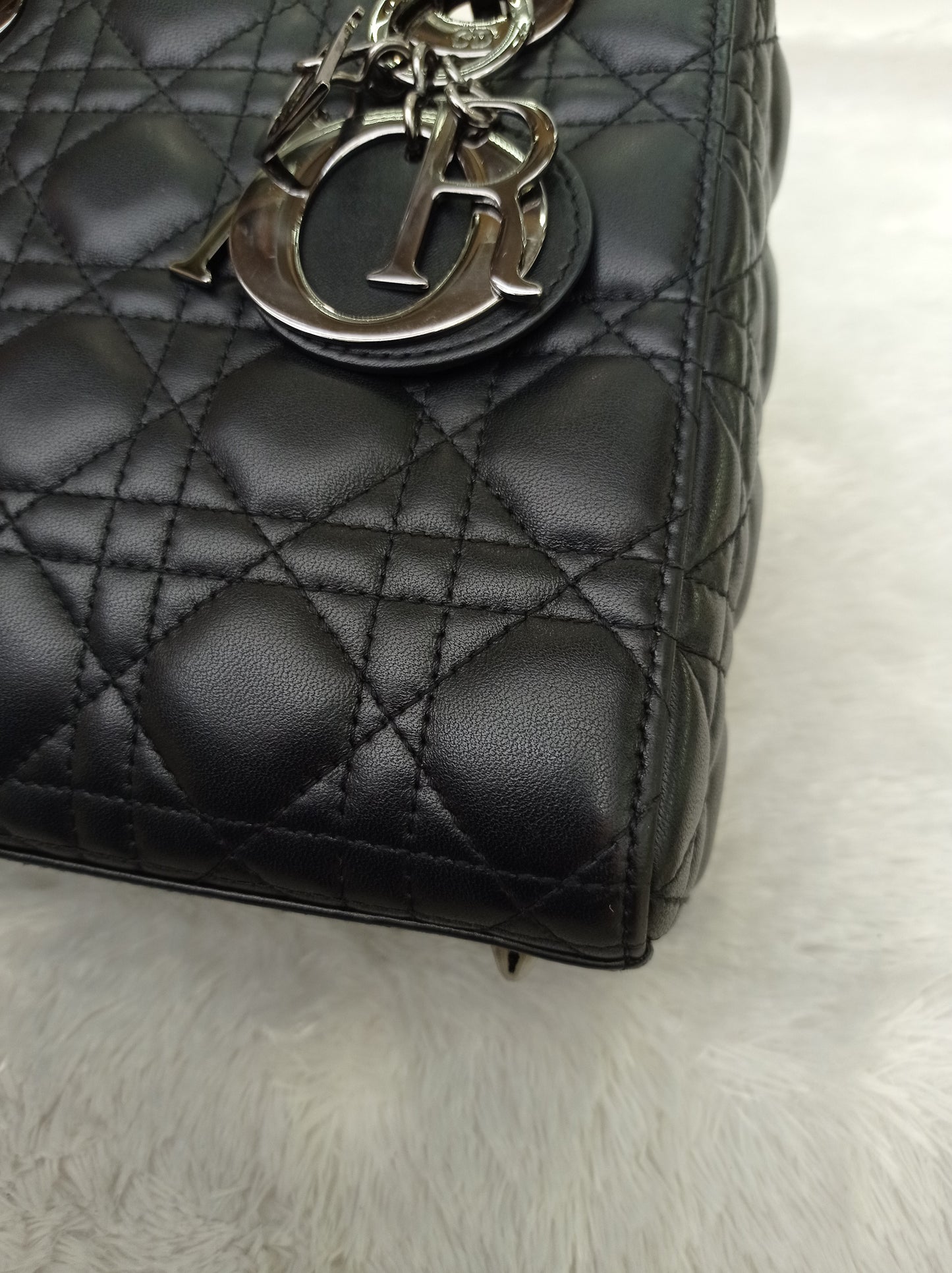 Lady Dior Small Lamb Black RHW 2021