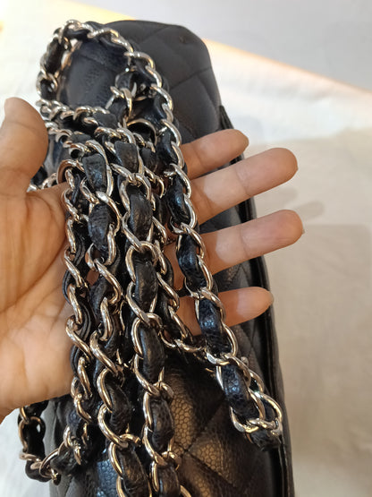 Chanel Jumbo Caviar Black SHW SF #13