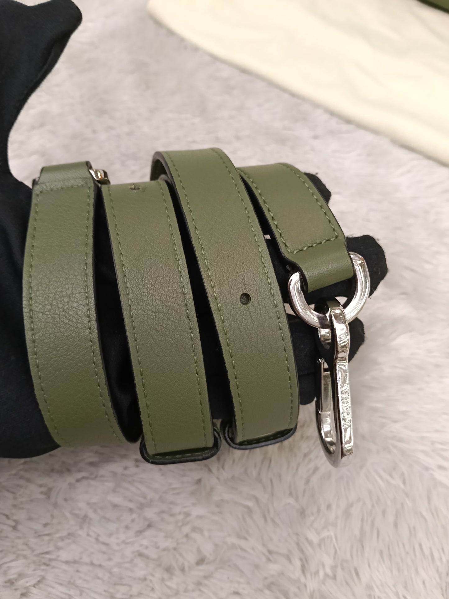 Loewe Puzzle Small Calfskin Avocado SHW 2020
