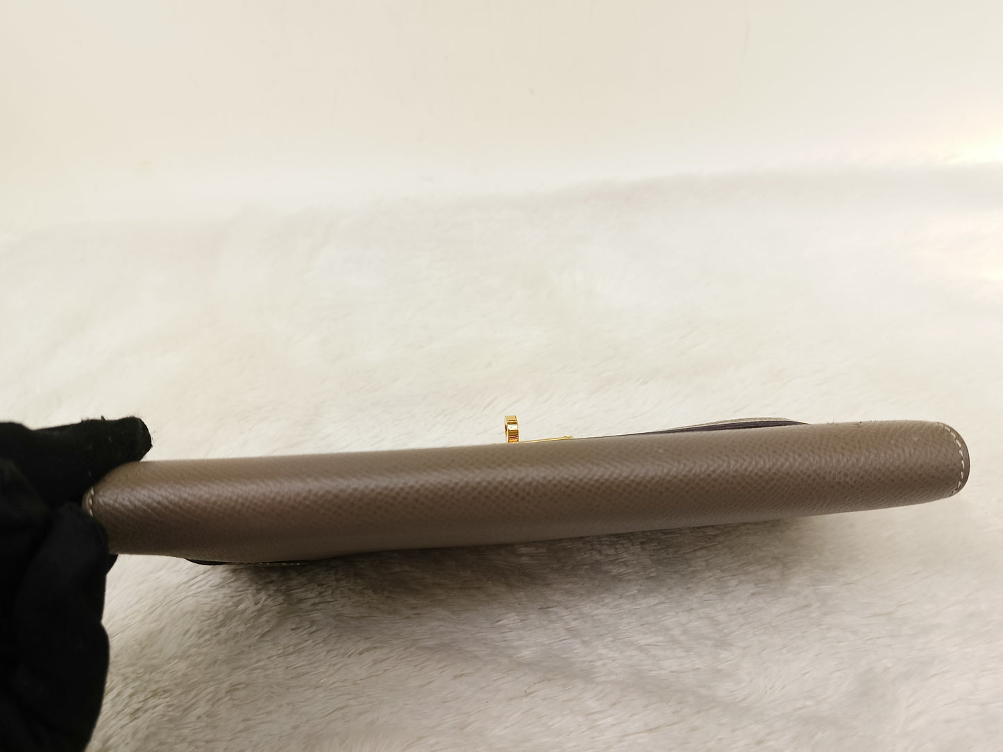 Hermes Kelly Wallet Epsom Etoupe GHW #D