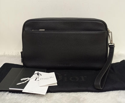 Dior Homme Clutch Grained Black SHW 2017