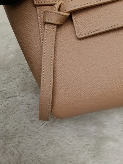 Celine Nano Belt Grained Desert Rose GHW 2020