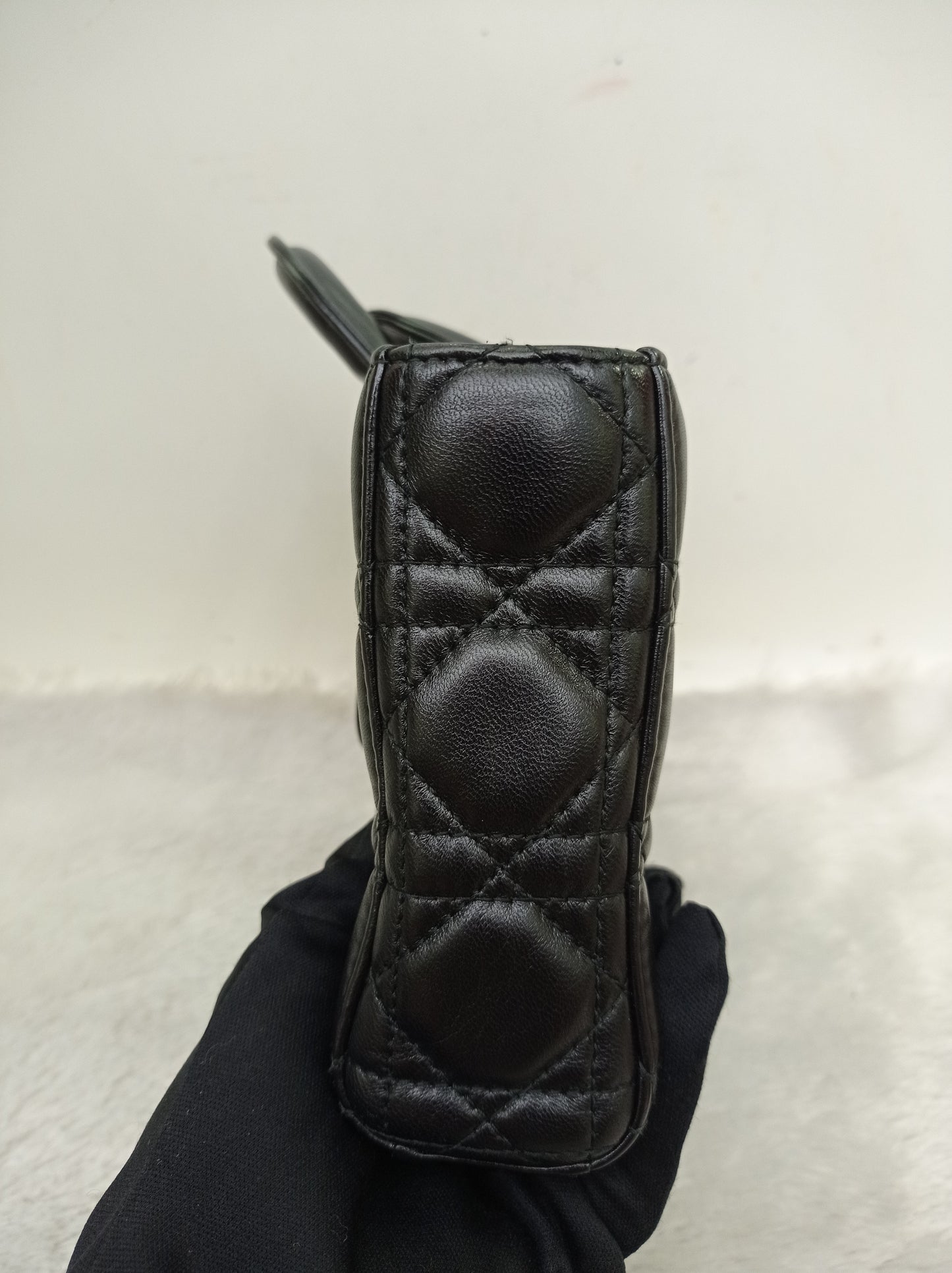 Dior Lady D'Joy Medium Lamb Black GHW 2016