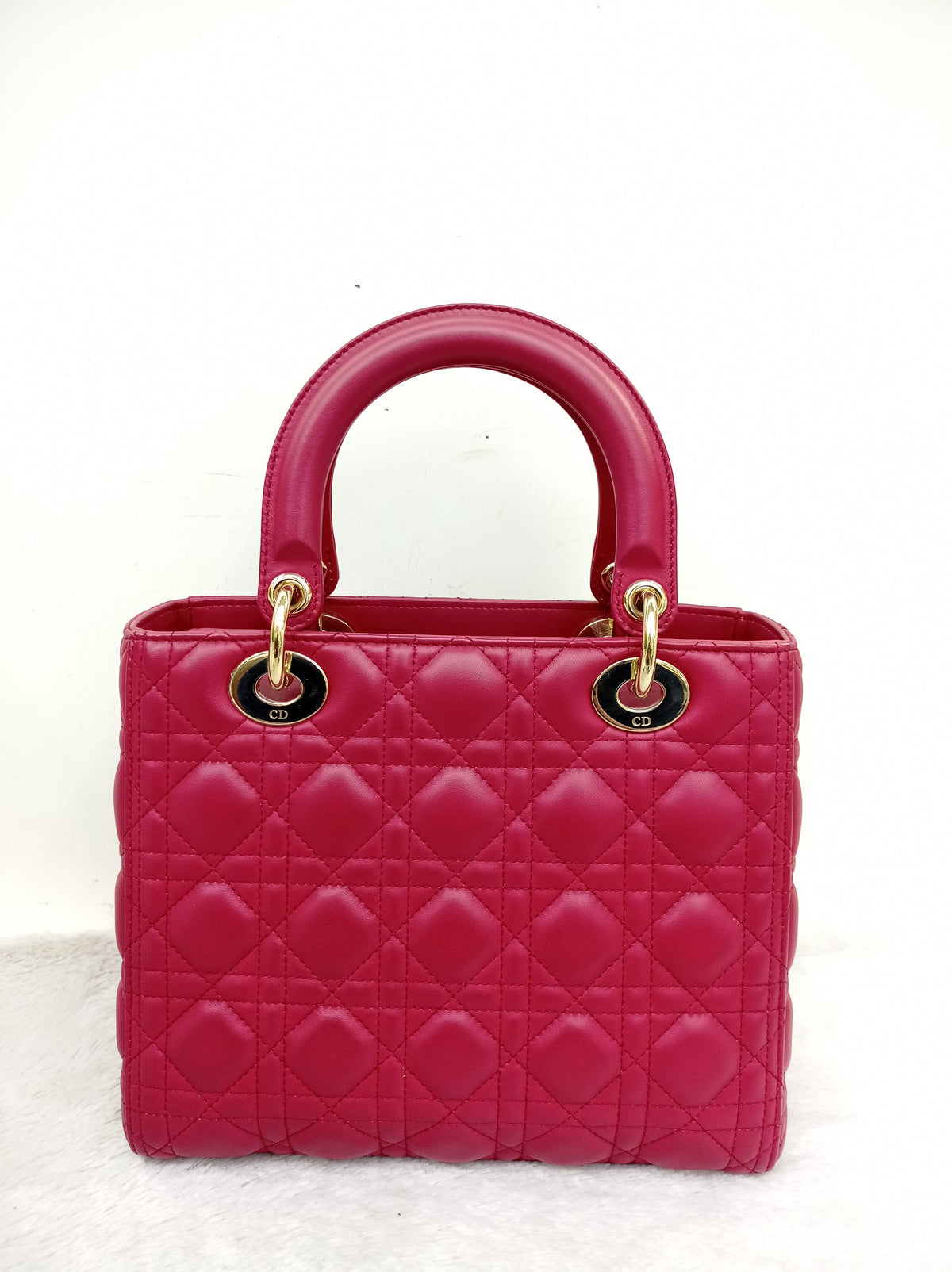 Lady Dior Medium Lamb Burgundy GHW 2020