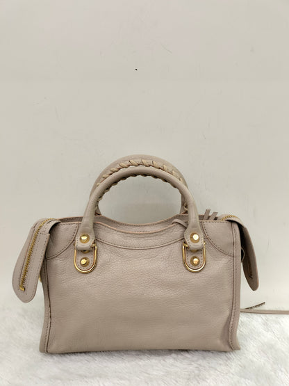 Balenciaga Mini City Edge Pink Beige GHW