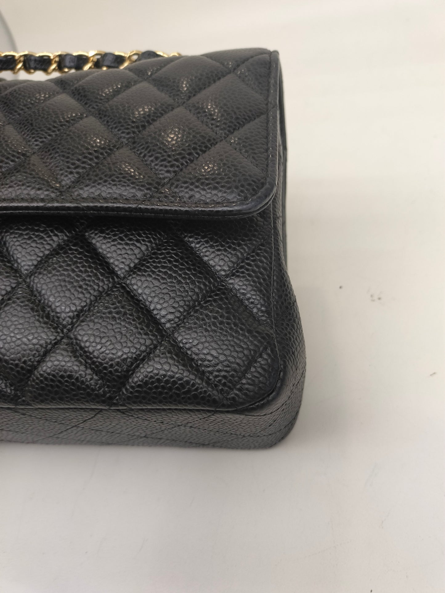 Chanel Medium Caviar Black GHW DF #24