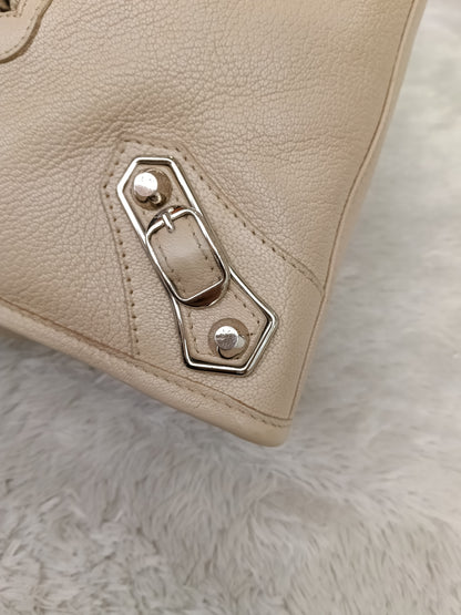 Balenciaga Small City Edge Beige SHW 2018