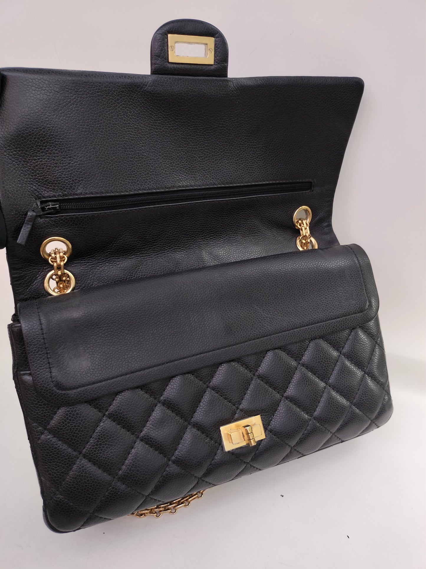 Chanel Reissue 226 Caviar Black GHW DF #19