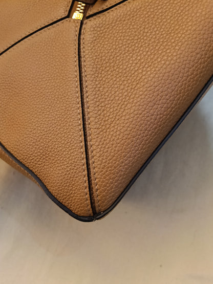 Loewe Puzzle Small Grained Caramel GHW 2021