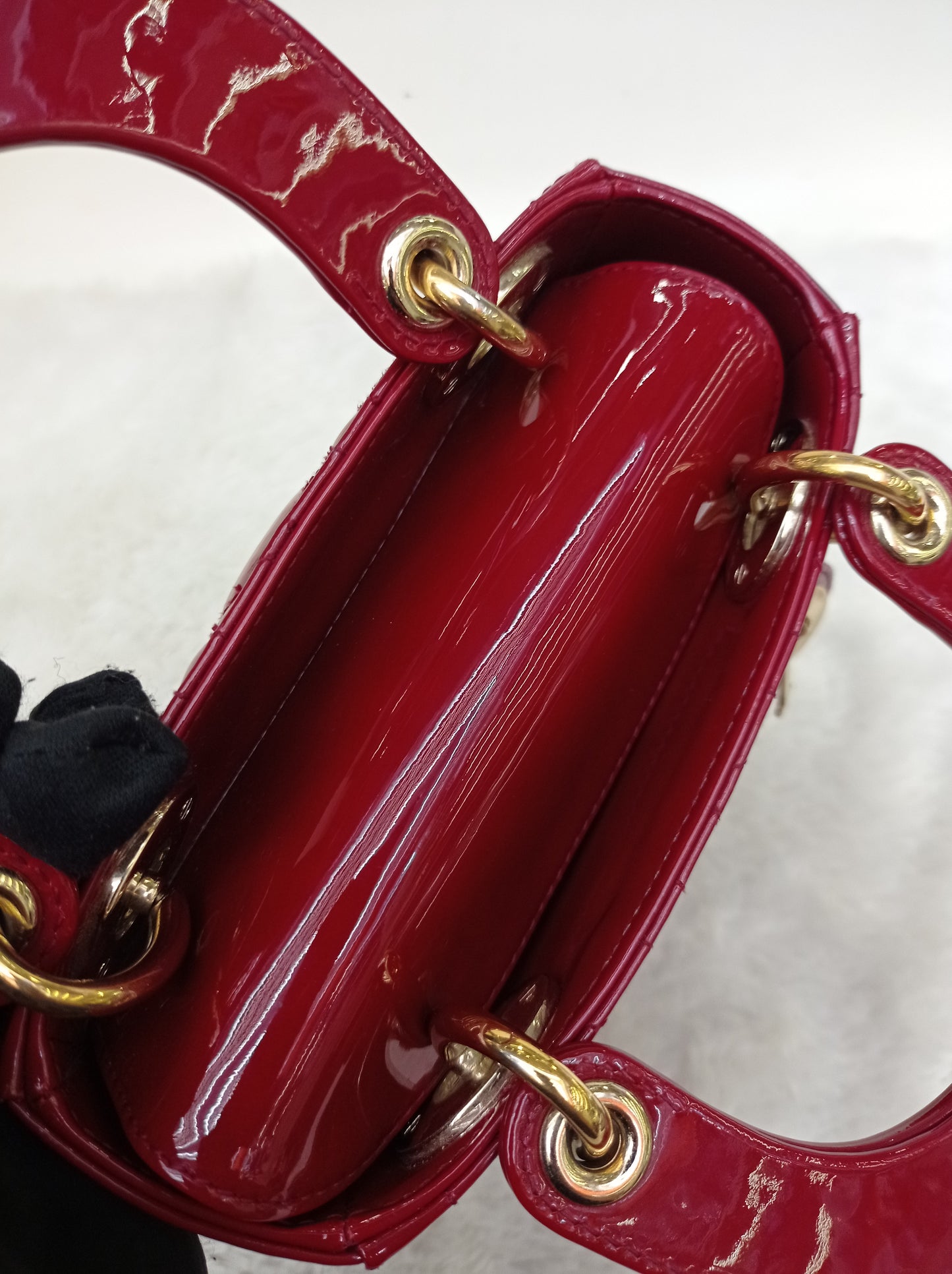 Lady Dior Mini Patent Red GHW 2018