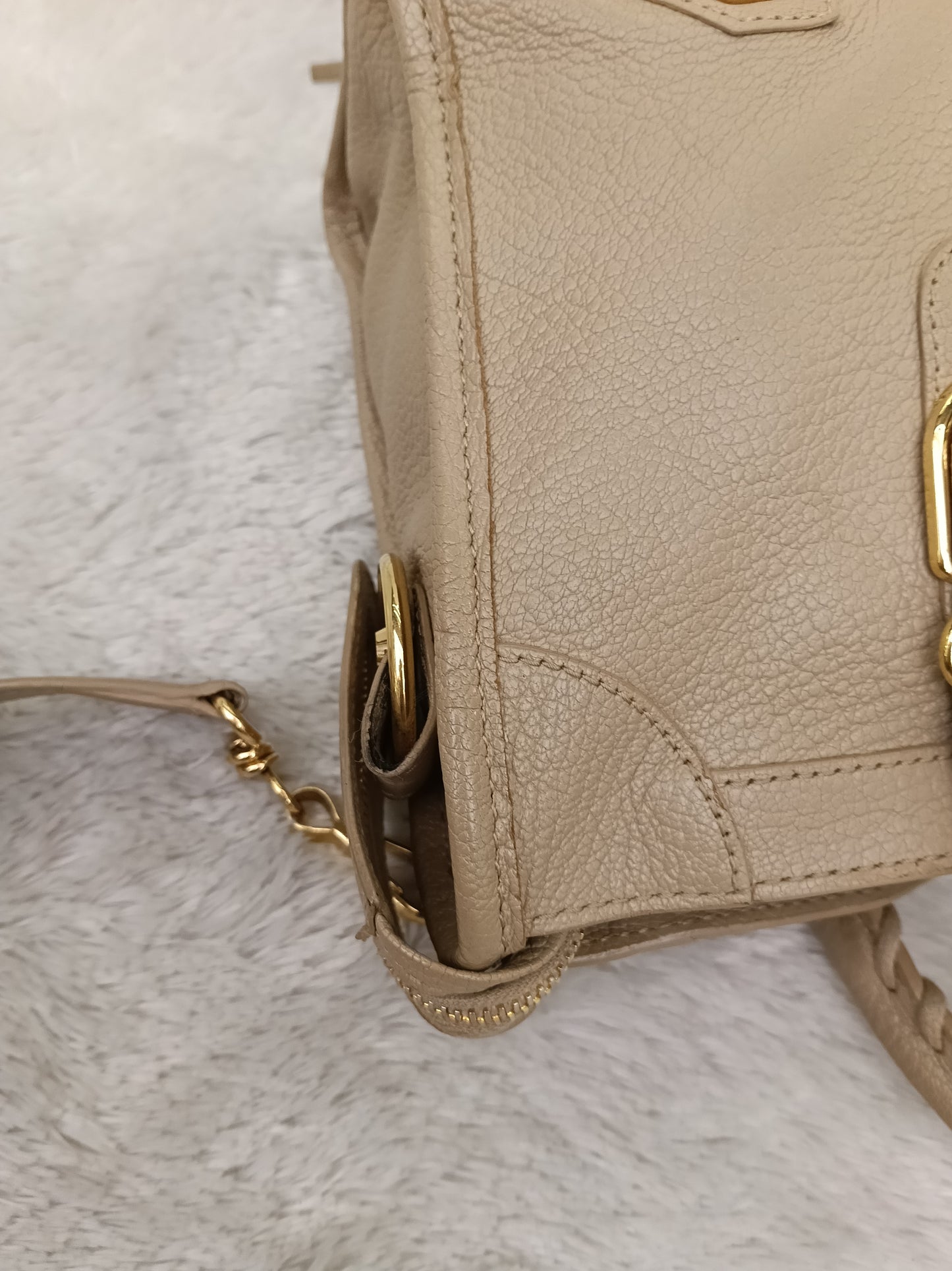 Balenciaga Small City Edge Beige GHW 2019