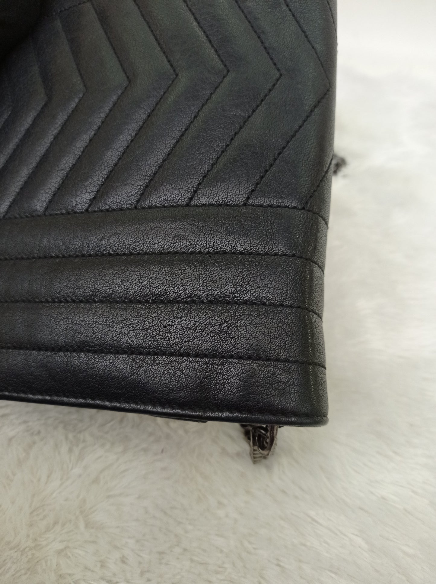 YsL WOC 22 Monogram Calfskin Black RHW 2016