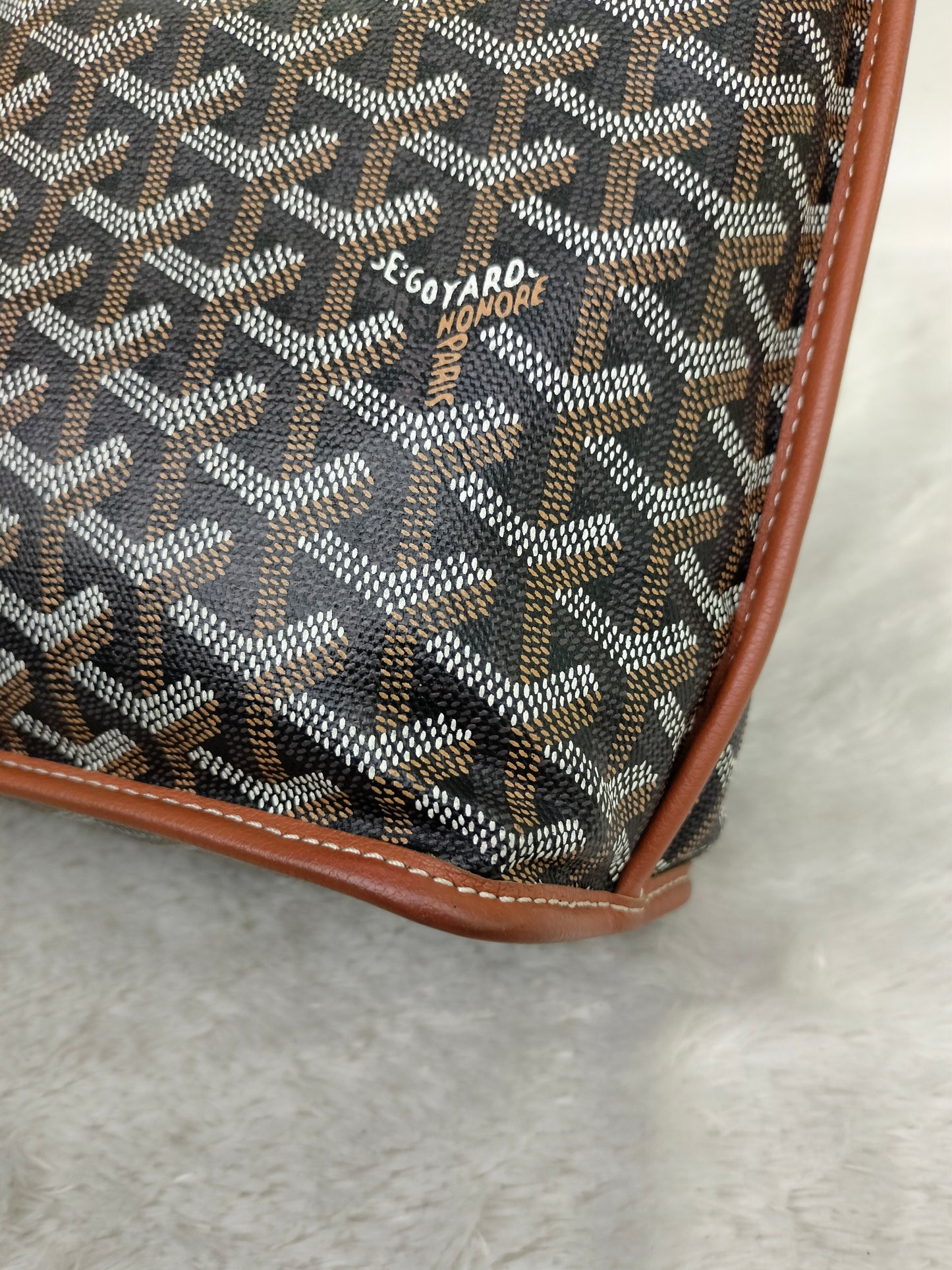 Goyard Anjou Mini Black Tan