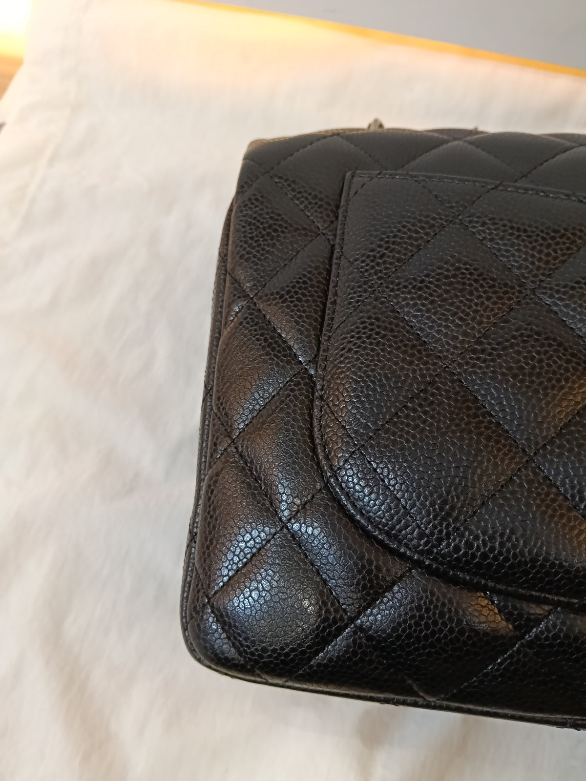 Chanel Jumbo Caviar Black SHW SF #13